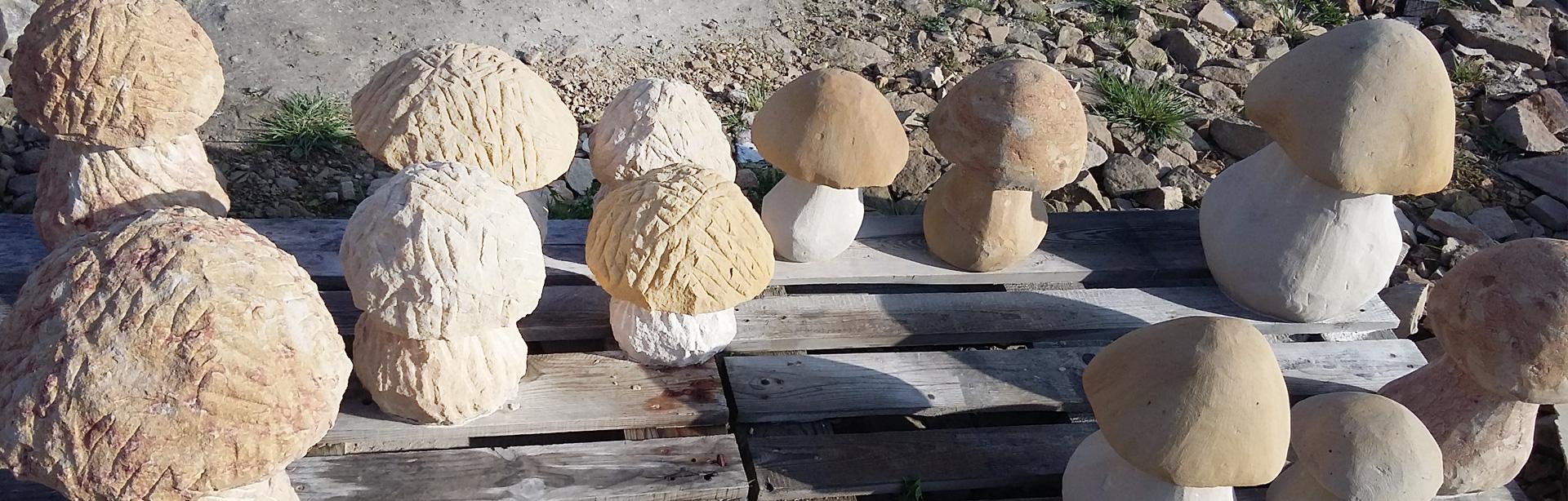 Kamienne grzyby dekoracyjne - ZK Kamieniarstwo producent wyrobów kamiennych - Slajd 2